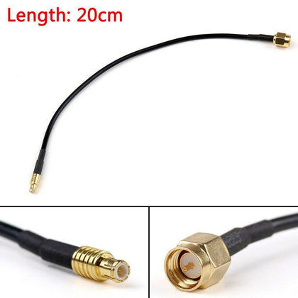 Areyourshop RG174 Cable MCX Male Plug To SMA Male Straight Crimp Coax Pigtail 20cm 50cm 1M 2M Wholesale Connector Plug Jack