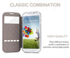 Luxury No Smart Front Window View Leather Flip Case For Samsung Galaxy S4 S5 S6 S7 Edge S6Edge S3 S4Mini Note 4 Case Coque Cover