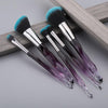 Fld 5Pcs Crystal Style Makeup Brushes Set Powder Foundation Eye Blush Brush Cosmetic Professional Makeup Brush Kit Tools
