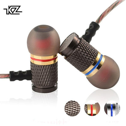 KZ EDR1 Special Edition Gold Plated Housing Earphone With Microphone 3.5mm HD HiFi In Ear Monitor Bass Stereo Earbuds For Phone
