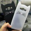 Cute 3D Cartoon Beard Cat Silicone Soft Phone Case For Samsung Galaxy J1 J3 J5 J7 A3 A5 A7 2017 2016 2015 Core Grand Prime Cover