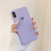 Silicone Phone Case For Iphone X Xr Xs Max 6 6S 7 8 Plus Case Cover Heart Pattern Elasticity Silicon Cases