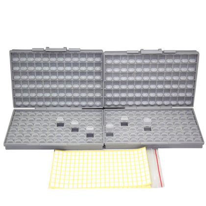 AideTek  2 units of Resistor Capacitor Electronics SMD Storage Cases & Organize  0603 0402 0805 1206 plastics toolbox 2BOXALL