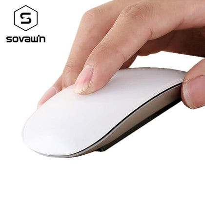 Ergonomic USB Wireless Slim Mouse Touch Stripe Scroll Magic 2.4G 1200 DPI Optical Mini Mice for Apple Laptop Desktop PC 