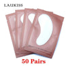 25/50/100 Pairs/Lot Patches For Eyelash Extension Under Eye Pads Paper Patches Pink Lint Free Stickers For False Eyelashes