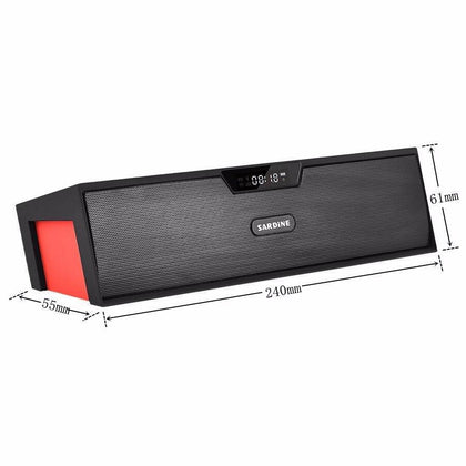 Sardine wireless HIFI portable wireless bluetooth Speaker Stereo Soundbar TF FM radio Dual bluetooth Speakers portable