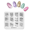 Kads Fashion Design Nail Stamping Plates Nail Art Stamp Template Plate Geometric Image Plate Diy Stamp Nail Stencil Tool Kits