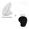 Chyi Wireless Gaming Mouse Ergonomic Vertical Mouse 800/1200/1600Dpi Computer 5D Optical Mice Mause With Mouse Pad For Pc Laptop