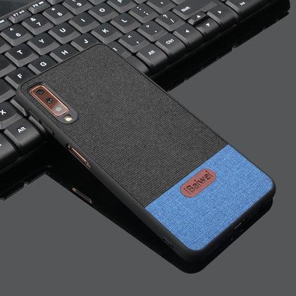 A7 2018 case for Samsung A7 2018 case cover shockproof silicone edge business back cover for samsung galaxy A7 2018 case Fabrics