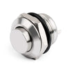 Areyourshop Mini 2 Pin 12Mm Metal Push Button Momentary Switch Waterproof High Round Dc 36V/2A Stain