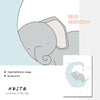 Nditb Cute Cartoon Elephant Moon Canvas Art Painting Posters Prints Decorative Picture Baby Bedroom Nursery Wall Decoration