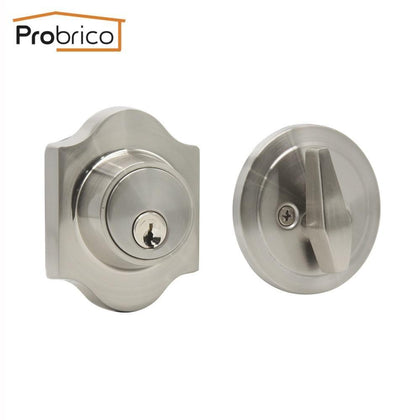 Probrico Single Cylinder Deadbolt Dead bolts Contemporary Style Keyed Door Locks Anti-theft Universal Lockset Security Hardware 