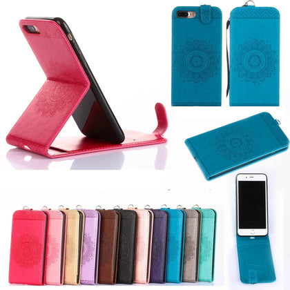 Fashion Magnetic PU Leather Card Holder Stand Vertical Flip Case Cover For iPhone 7 7Plus 6G 6S Plus 5G 5S SE 4S