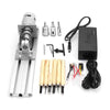 80W Mini Lathe Beads Machine Dc 24V Woodworking Diy Lathe Engraver Set Polishing Cutting Cutter Drill Rotary Tool + Power Supply