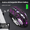 Rechargeable X8 Wireless Gaming Mouse 2400Dpi Silent Noiseless Led Backlit Usb Optical Ergonomic Gaming Mice Mute 90214