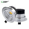 [Dbf]Silver Ultra Gorgeous Dimmable Led Cob Downlight Ac110V 220V 6W/9W/12W/18W Recessed Led Spot Light  Decoration Ceiling Lamp