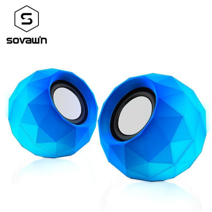 Mini Computer Speakers Good Sound PC USB Power 3.5mm AUX 1.2m Cable Breathe LED Music Laptop Speaker for Phone for Notebook