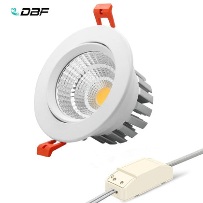 [DBF] 2019 New Model LED Dimmable Downlight COB 6W 9W 12W 15W 18W 20W LED Spot Light LED Decoration Ceiling Lamp AC 110V 220V