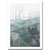Nordic Decoration Motivational Poster And Prints Life Quote Sea Landscape Wall Art Canvas Painting Decorative Picture Home Decor