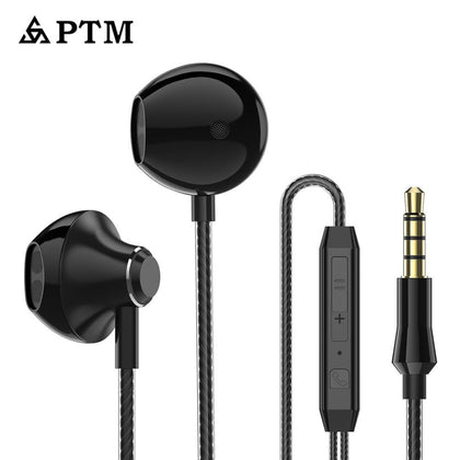 PTM D31 Stereo Bass Earphone Headphones With Mic Handsfree Sport Gaming Headset for Mobile Phones Samsung Xiaomi fone de ouvido