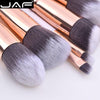 Jaf 10Pcs Marble Makeup Brush With Holder, Rose Gold Make Up Brushes With Holder, Synthetic Makeup Brushes Case J1024-D