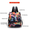 New Multifunction Backpack Women Waterproof Oxford Bagpack Female Anti Theft Backpack Schoolbag For Girls 2019 Sac A Dos Mochila (Colorful)