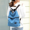 Fashion Women Backpack Simple Canvas Backpack Large Capacity Bookbag Waterproof Anti Theft Travel Backpack Mochilas Mujer 2018