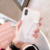 Luxury Fashion Clear Back Case For Iphone Xs Max Xr Xs Shockproof Tpu Silicone Bumper Cover For Iphone 6S Plus 7 8 X Coque Capa
