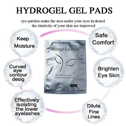 Hot 50 Pairs Patches for Eyelash Extension Stickers Eye Pads Paper Under Eyes Grafted Lash Stickers Beauty Tips Wraps Tools Pad