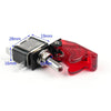 Areyourshop Toggle Switch 12V 20A Cover Led Light Rocker Toggle Switch Spst On/Off Car Truck Boat 6 Colors Wholesale Connector
