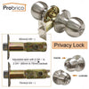 Probrico Stainless Steel Entrance/Privcy/Passage/Deadbolt Door Lock Satin Nickel Door Knob Door Handle Dl607Sn