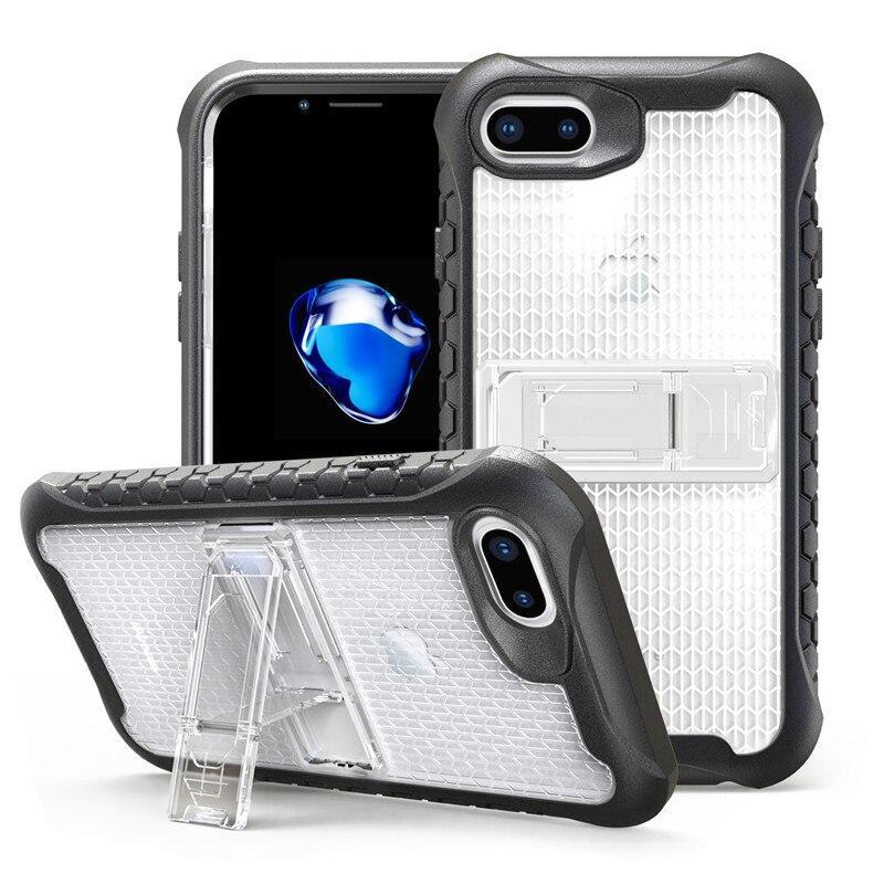 Armor 360 Full Protective Phone Case For Iphone Xs Max Xr Xs X 8 7 6S 6 Plus Pc + Tpu Shockproof Dustproof Kickstand Cover