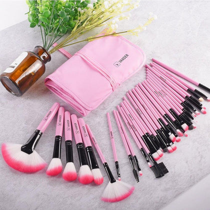 VANDER LIFE 32Pcs Makeup Brush Sets Professional Cosmetics Brushes Set Kit + Pouch Bag Case Woman Make Up Tools Pincel Maquiagem