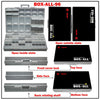 Aidetek Plastic Storage Box Organizer Enclosure Smd Smt Parts Organizer Surface Mount Box Organizer Transparent Box 2Boxall96 (2 pieces)