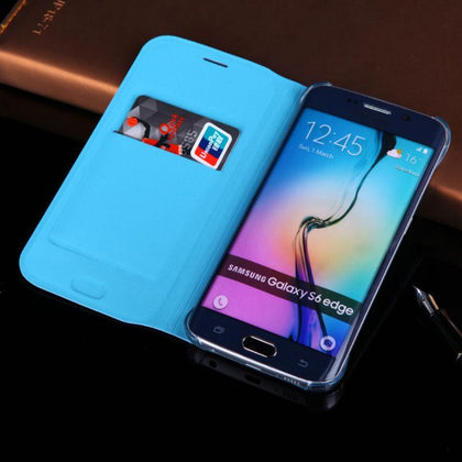 Flip Cover Wallet Leather Phone Case For Samsung Galaxy S6 Edge GS6 S 6 S6edge GalaxyS6 SM G925F G920i G920F SM-G925F SM-G920F