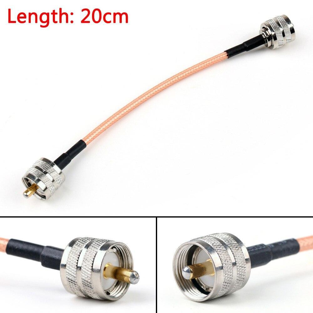 Areyourshop Rg142 Cable Pl259 Uhf Male To Uhf Male For Car Radio Antenna Pigtail 20Cm 50Cm 1M 2M Wholesale Cable Wires
