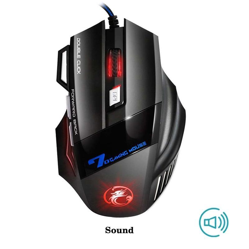 Professional Wired Gaming Mouse 7 Button 5500 Dpi Led Optical Usb Computer Mouse Gamer Mice X7 Game Mouse Silent Mause For Pc