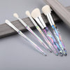 Fld 5Pcs Crystal Style Makeup Brushes Set Powder Foundation Eye Blush Brush Cosmetic Professional Makeup Brush Kit Tools