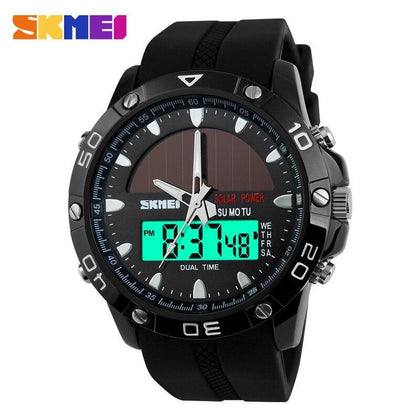 Brand Solar Energy  Men's Quartz Watch Men Sports Watches Relogio Masculino Digital Multifunctional Outdoor Wristwatches SKMEI