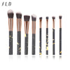 Fld 10 Pcs/ 8 Pcs Professional Makeup Brush Set Tools Powder Foundation Eyeshadow Lip Eyeliner Blush Marble Face Makeup Brushes