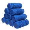 1Pc 5" Embossed Paint Roller Sleeve Wall Texture Stencil Brush Pattern Decor Send Random
