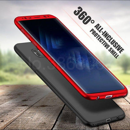 MooPok Luxury 360 Full Cover Case For Samsung Galaxy S8 S9 Plus S7 S6 Edge Note 8 Anti-knock Phone Cover S 9 8 7 Case With Glass