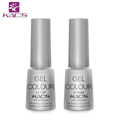 KADS 2PCS Top Base Coat Clear Nails Top Coat nail design Base Coat Nail Art UV Gel Polish 7ml Manicure Gel polish nail hardener