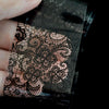 Lace Flower Pattern Nail Foil Decals Black & White Gel Diy 3D Sticker Polish Nail Art Decoration Tool Without Adhesive