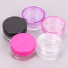 5Pcs Cosmetics Jar Box Makeup Cream Refillable Bottle Storage Pot Container Round Bottle Portable Plastic Transparent Case