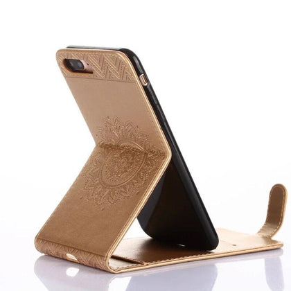 Fashion Magnetic PU Leather Card Holder Stand Vertical Flip Case Cover For iPhone 7 7Plus 6G 6S Plus 5G 5S SE 4S