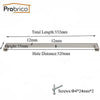 Probrico 20 Pcs 12Mm*12Mm Stainless Steel Square Bar Handle Hole Space 96Mm~320Mm Cabinet Door Knob Drawer Handle Pull Pddj27Hss