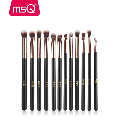 MSQ 18pcs Eye Makeup Brushes Set Professional Eyeshadow Blending Make Up Brushes Soft Synthetic Hair Without Skin Hurt