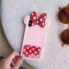 3D Cartoon Cute Stitch Minnie Liquid Soft Silicone Back Cover Skin For Iphone 6 6S X Xr Xs Max 7 8 Plus Phone Cases Fundas Coque