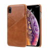 For Iphone Xs Max Genuine Leather Phone Case For Iphone Xs Max Xr X 7 8 Plus 8Plus Ckhb Cowhide Ultra Slim Card Slot Back Cover